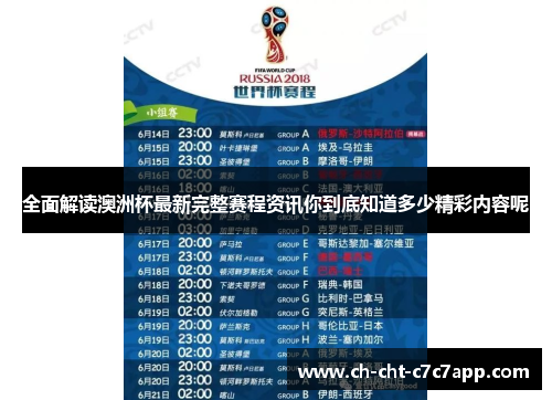 全面解读澳洲杯最新完整赛程资讯你到底知道多少精彩内容呢